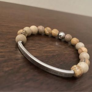 Wooden beaded bracelet